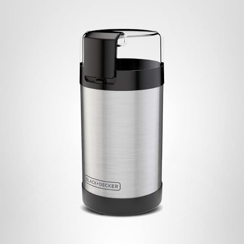 BLACK+DECKER One Touch Coffee Grinder, 2/3 Cup Coffee Bean Capacity