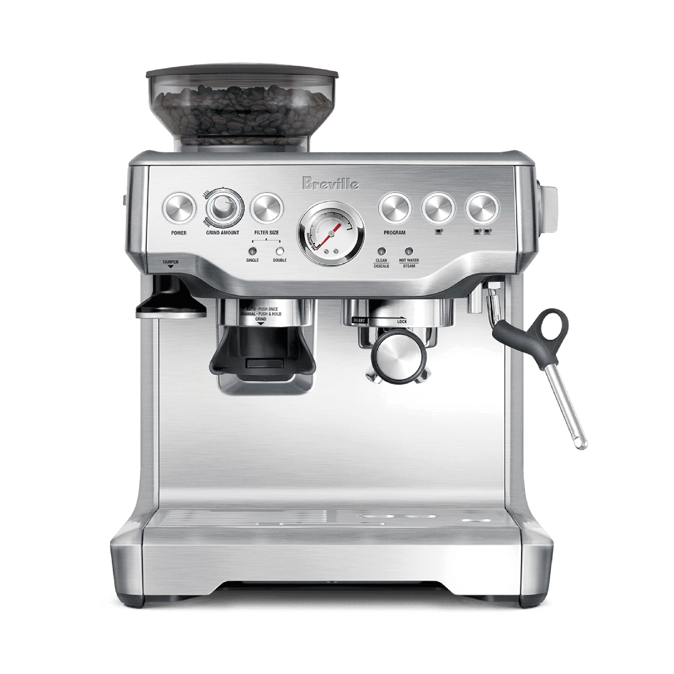 Breville Barista Express Espresso Machine, Brushed Stainless Steel