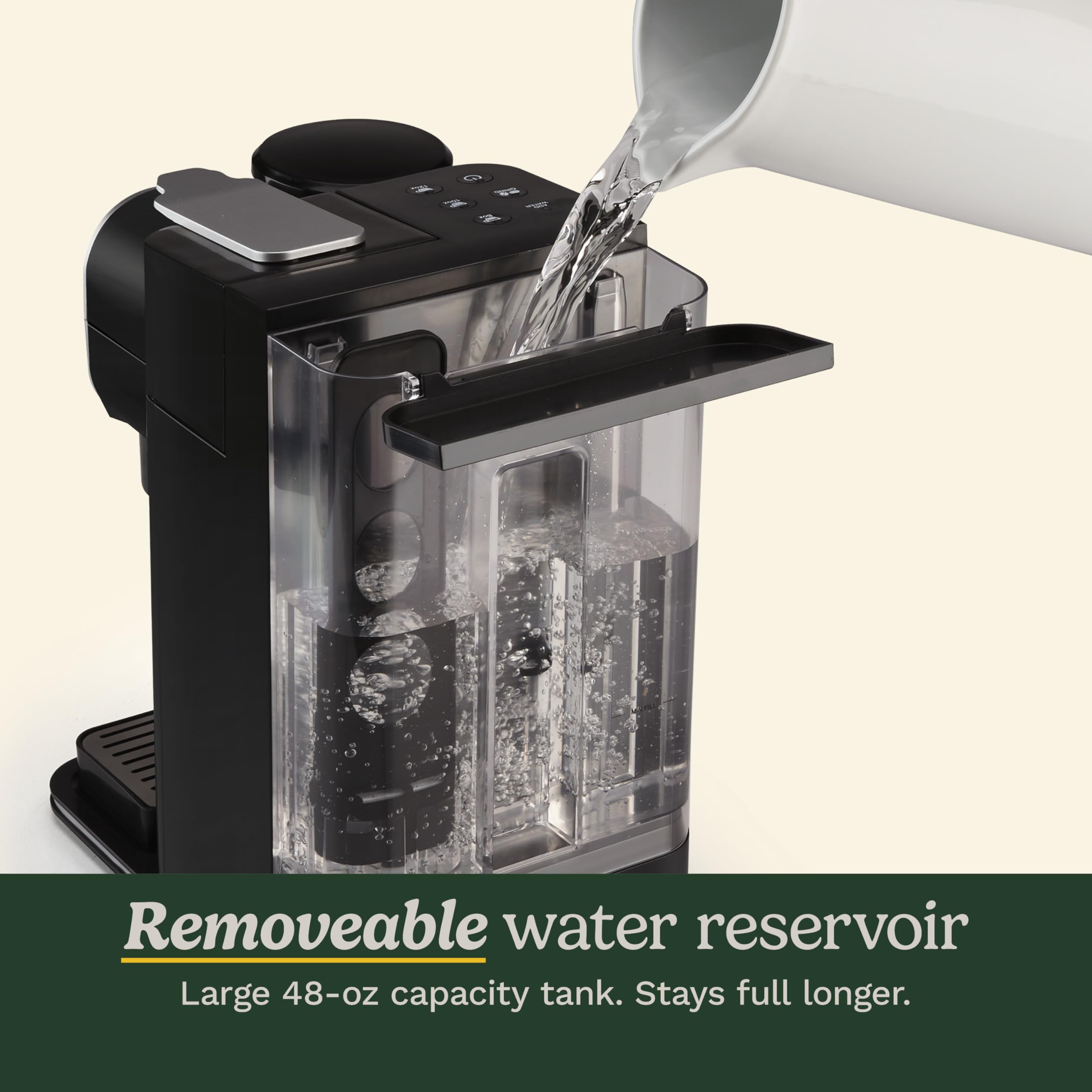 Cuisinart Single-Serve Coffee Maker + Coffee Grinder with 8, 10, and 12 oz. Serving Size, Compatible with Single-Cup Pods