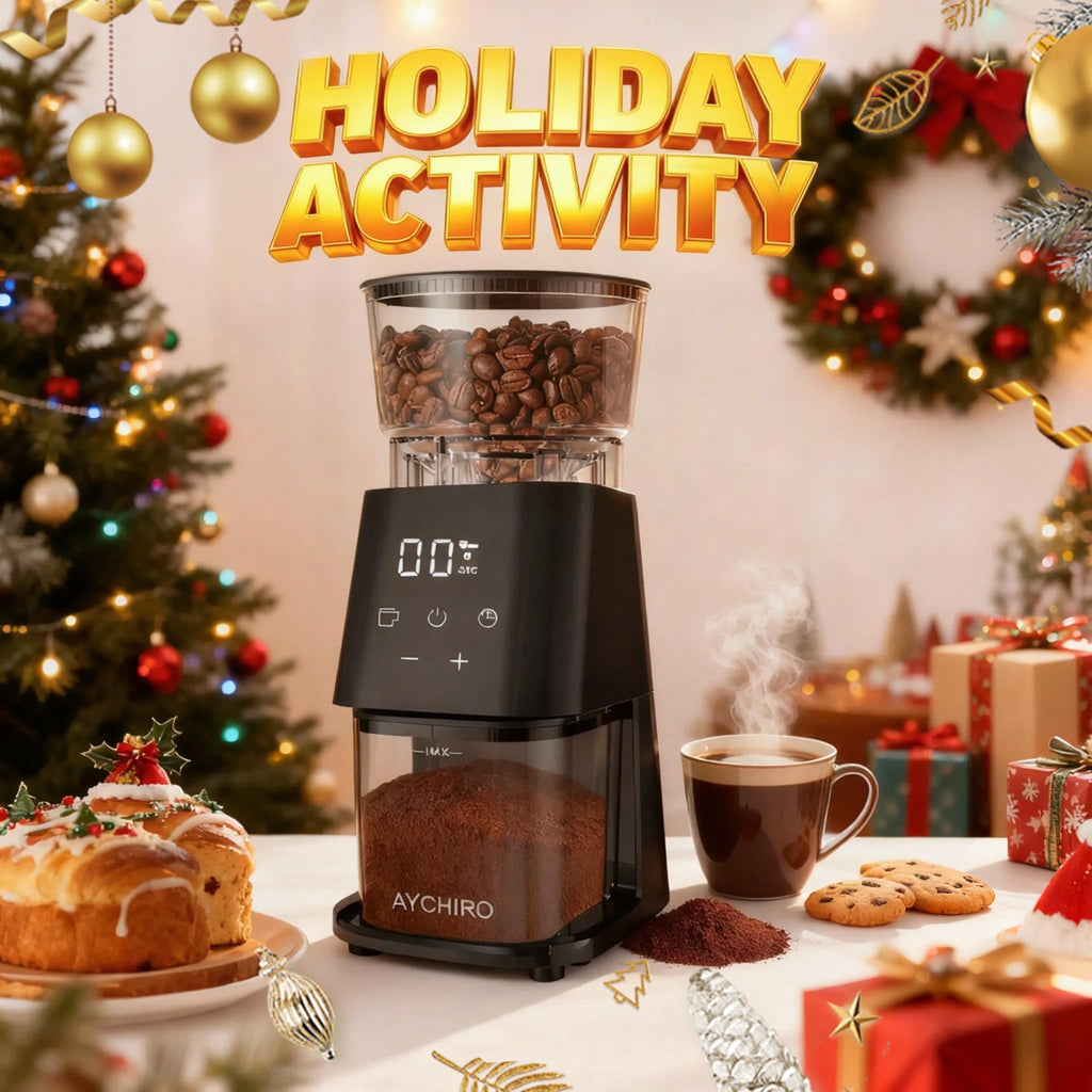 Burr Coffee Grinder Electric, Adjustable Burr Mill with 30 Grinding Settings